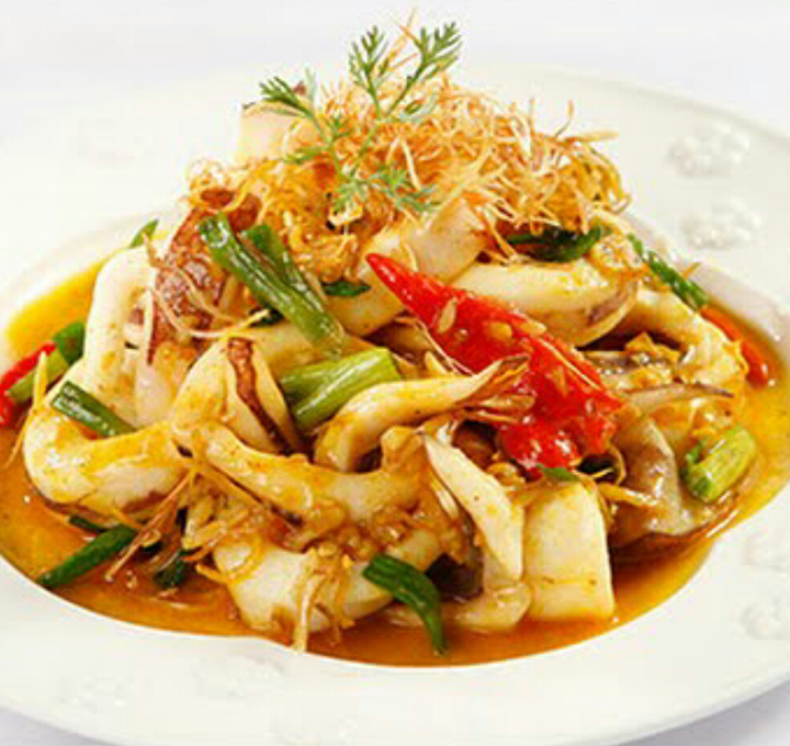 Mực xào sa tế