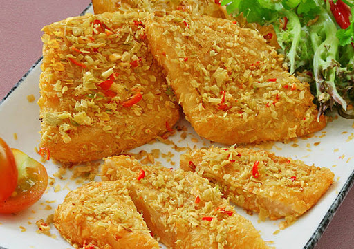Phi lê cá ba sa chiên muối sả