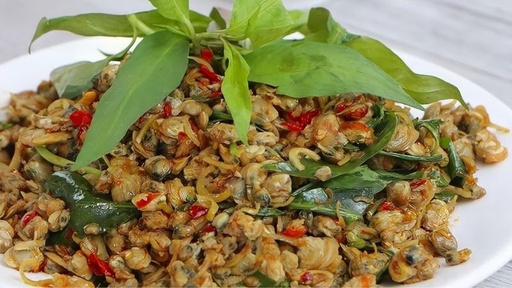 Hến xào sả ớt